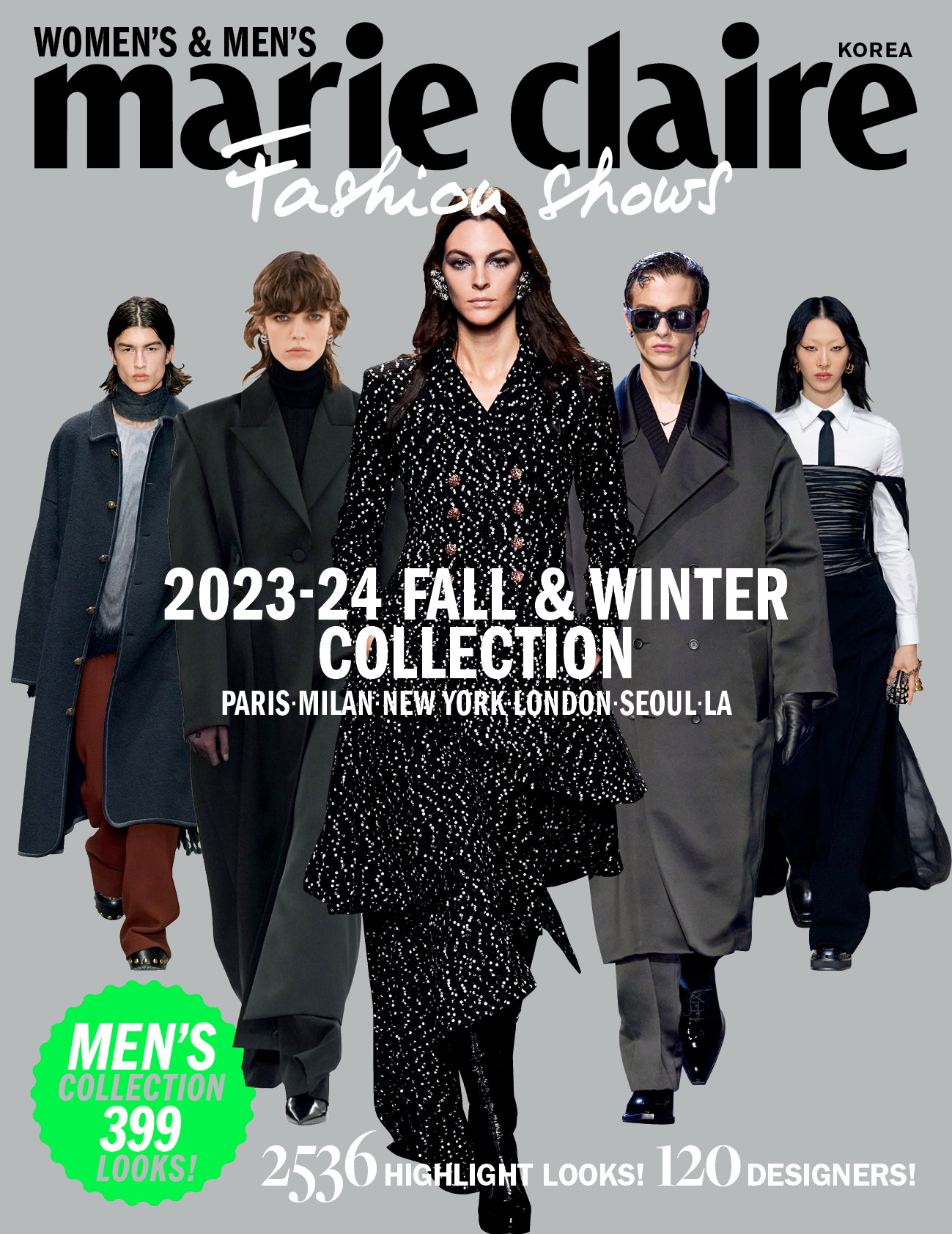 1년에 두번 시즌별 남녀 컬렉션을 총망라한 컬렉션 북. 
파리/밀란/뉴욕/런던/서울의 결정적인 패션씬을 담은
하일라이트 룩과 리뷰.